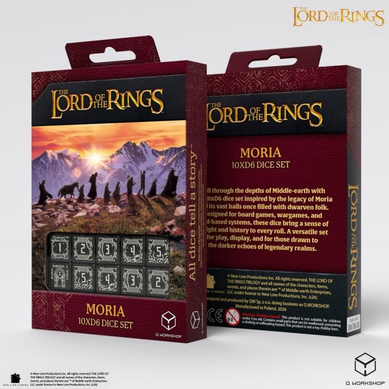 The Lord of the Rings: Moria 10xD6 Glow in the dark Dice Set