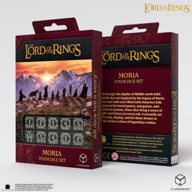 The Lord of the Rings: Moria 10xD6 Glow in the dark Dice Set