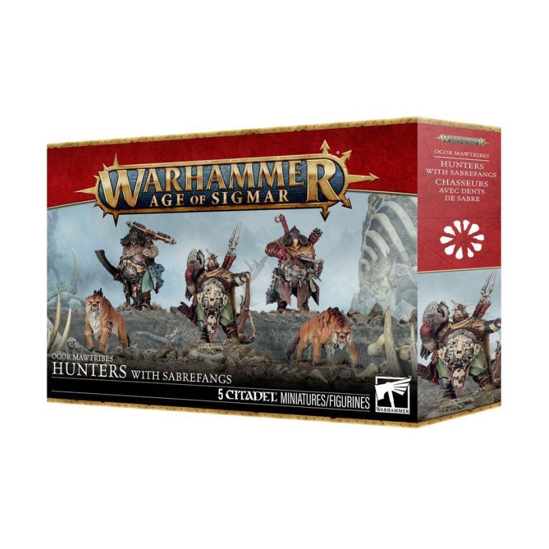 Warhammer Age of Sigmar: Mascatribus Ogor. Cazadores con colmillosables
