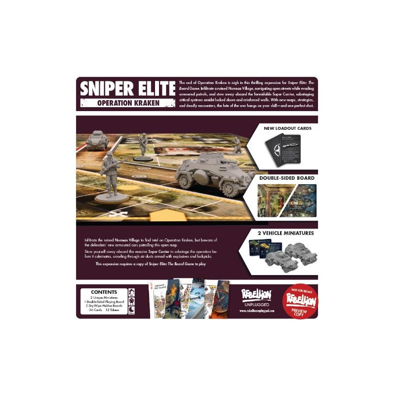 Sniper Elite: The Board Game - Operation Kraken (inglés)