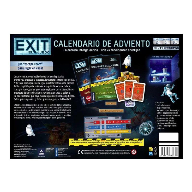 Exit: Calendario de Adviento - La carrera intergaláctica