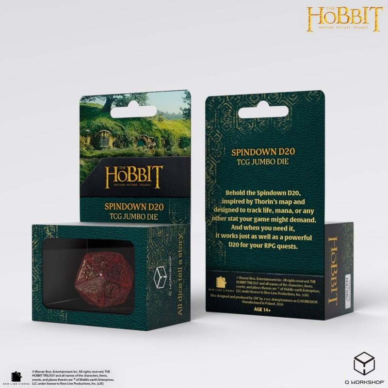The Hobbit TCG: Spindown D20 Ember Jumbo Die