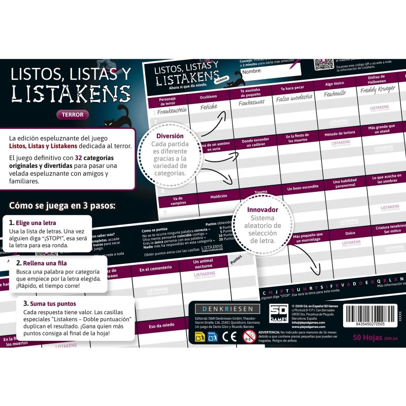 Listos, Listas y Listakens: Terror